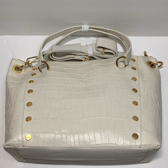 Hammitt Daniel Bag Large White Leather Crocco NWT - Picture 8 of 16